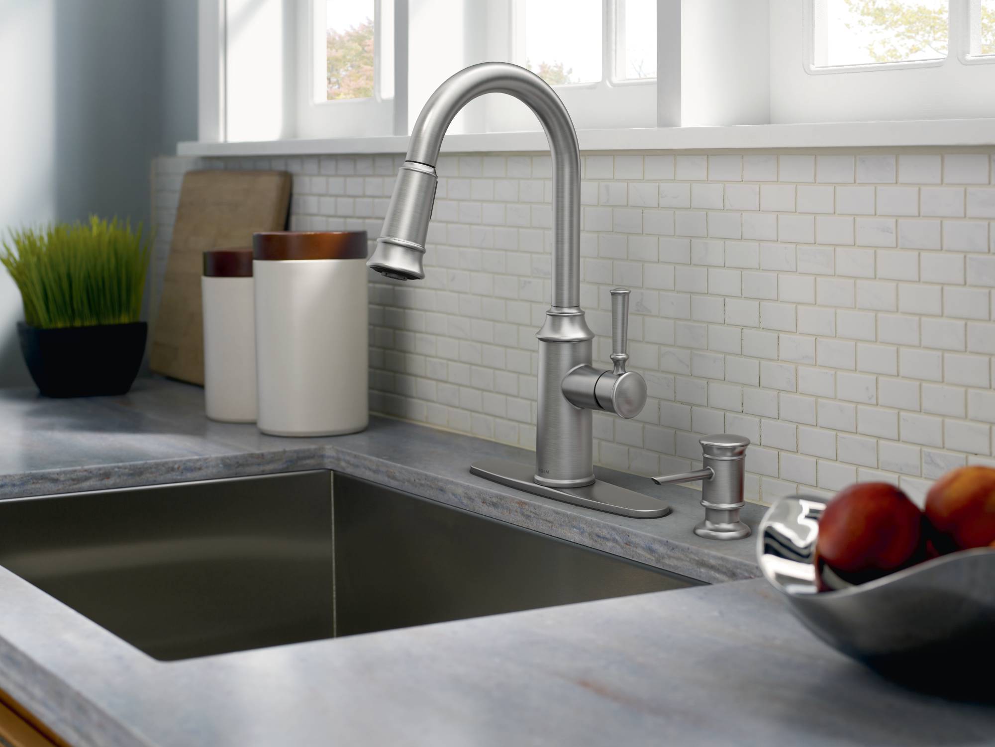 Make The Kitchen Sink Your Favorite Spot With New Moen® Kitchen Faucets